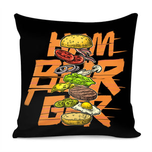 Hamburger Pillow Cover