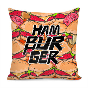 Hamburger Pillow Cover