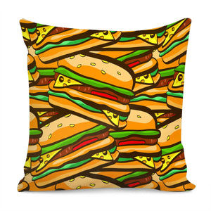 Hamburger Pillow Cover