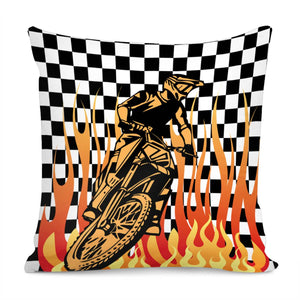 Racing Motorcycle Pillow Cover