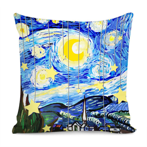 Image of “The Starry Night” Pillow Cover