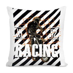 Racing Motorcycle Pillow Cover