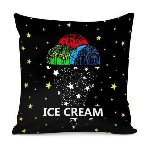 Image of Universe And Ice Cream Pillow Cover