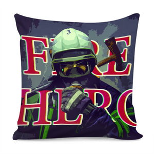 Firemen Pillow Cover