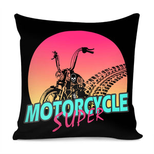 Motorcycle Pillow Cover