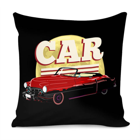 Image of Car & Moon Pillow Cover