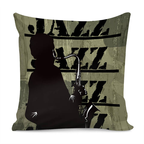 Image of Jazz & Saxophone Pillow Cover