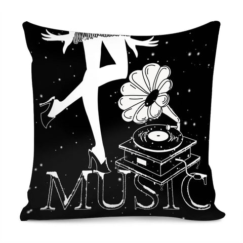 Image of Phonograph Pillow Cover