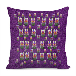 Flower Fauna People Pillow Cover