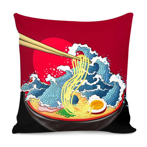 Image of Japanese Ramen Pillow Cover