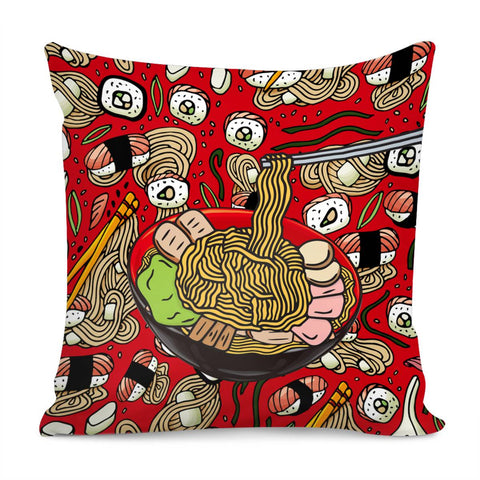 Image of Japanese Ramen Pillow Cover