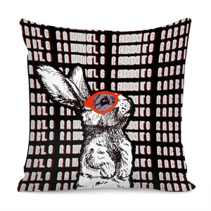 Rabbit Pillow Cover