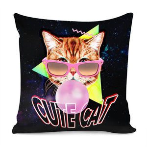 Spectacle Cat Pillow Cover