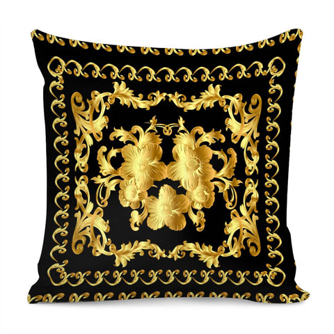 Image of Baroque Pattern Pillow Cover