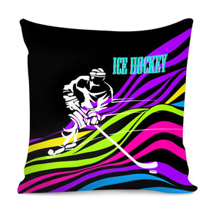 Ice Hockey Pillow Cover