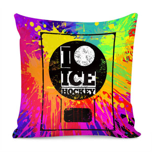 Ice Hockey Pillow Cover