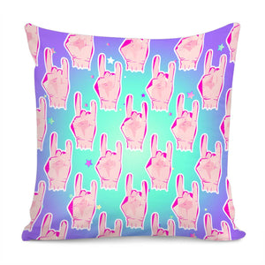 Rock Gesture Pillow Cover