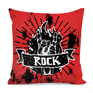 Rock Gesture Pillow Cover