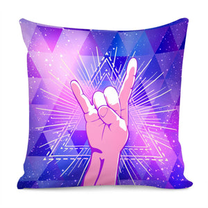 Rock Gesture Pillow Cover