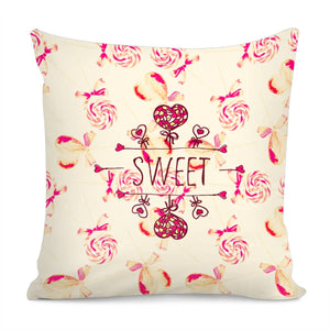 Retro Lollipop Pillow Cover