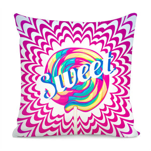 Retro Lollipop Pillow Cover