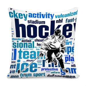 Ice Hockey Pillow Cover