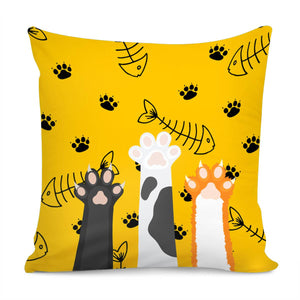 Cat Paw Pillow Cover