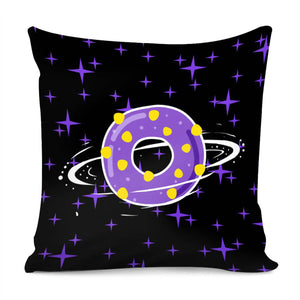 Donut Planet Pillow Cover