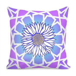 Daisy & Geometry Pillow Cover