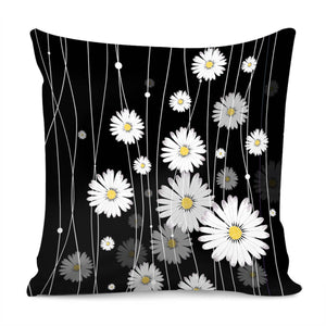 Daisy & Geometry Pillow Cover