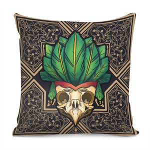 Human Skeleton Pillow Cover