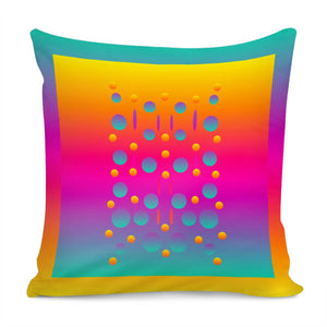 Polka Dots And Rainbows Pillow Cover