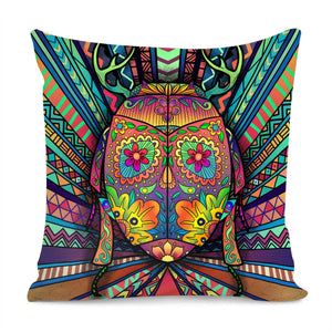 Color Beetle Pillow Cover