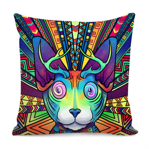 Monster Cat Pillow Cover