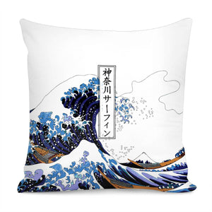 The Great Wave Off Kanagawa Pillow Cover