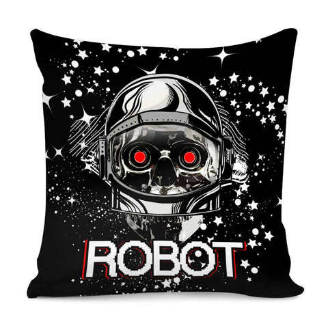 Image of Robot And Aerospace Helmet Pillow Cover