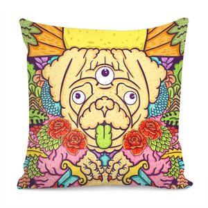 Monster Dog Pillow Cover