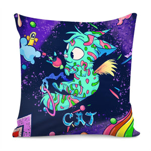 Space Cat Pillow Cover