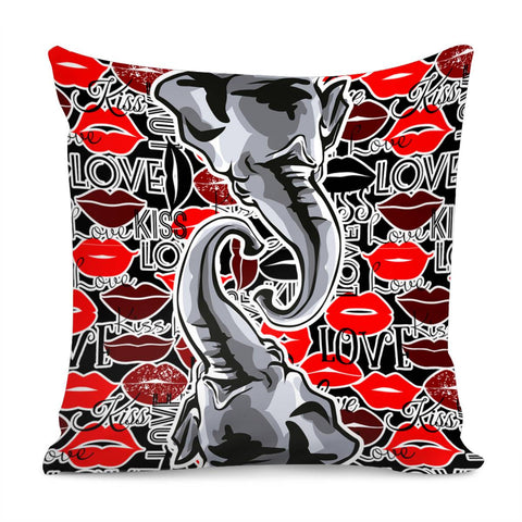 Image of Double Elephant Pillow Cover