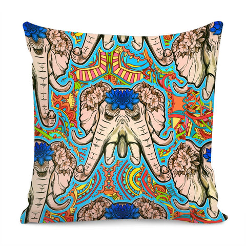 Image of Double Elephant Pillow Cover