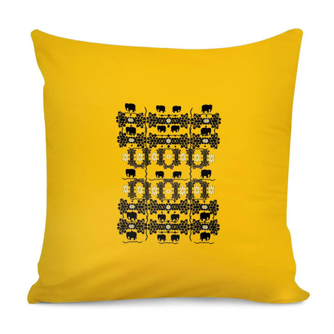 Image of Jungle Elephants Pillow Cover