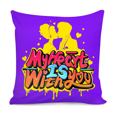 Image of Love Slogan Pillow Cover