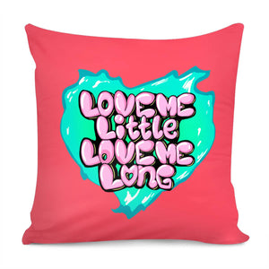 Love Slogan Pillow Cover