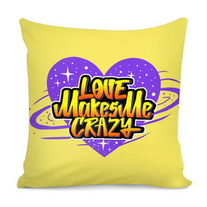 Love Slogan Pillow Cover