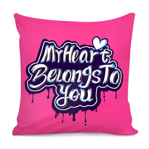 Love Slogan Pillow Cover