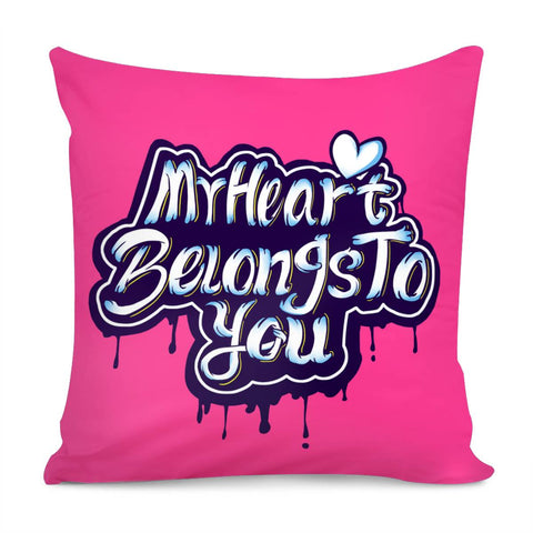 Image of Love Slogan Pillow Cover