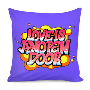 Love Slogan Pillow Cover