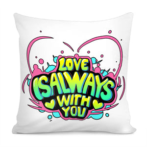 Love Slogan Pillow Cover