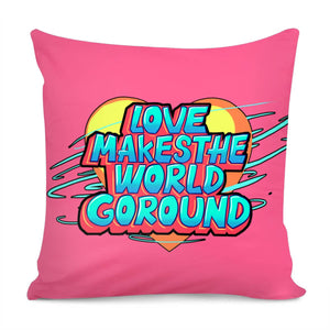 Love Slogan Pillow Cover