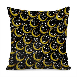 Golden Moon Pillow Cover